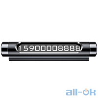 Тимчасова карта парковки (автовізитка) Baseus Temporary Parking Number Card (dual-number version) (ACNUM-C01) Black