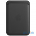 Чохол для пластикових карт Apple iPhone Leather Wallet with MagSafe -  Black (MHLR3) — інтернет магазин All-Ok. фото 3