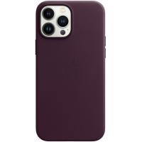 Чохол для смартфону Apple iPhone 13 Pro Max Leather Case with MagSafe - Dark Cherry (MM1M3)