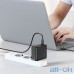 Мережевий зарядний пристрій  1Type-C Baseus GaN2 Fast Charger 100W + Cable Type-C to Type-C 1.5m (TZCCGAN-L01) Black — інтернет магазин All-Ok. фото 1