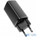Мережевий зарядний пристрій 2Type-C Baseus GaN Lite 65W (CCGAN2L-E01) Black — інтернет магазин All-Ok. фото 1