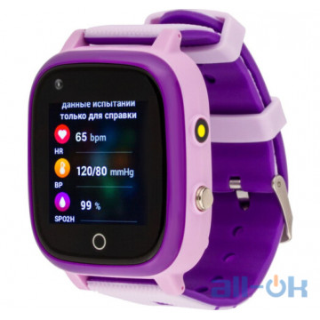 Дитячий розумний годинник AmiGo GO005 4G WIFI Thermometer Purple UA UCRF