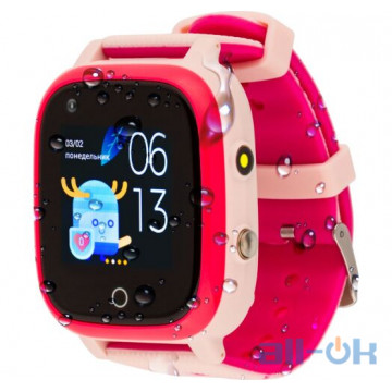 Дитячий розумний годинник AmiGo GO005 4G WIFI Thermometer Pink 