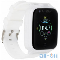 Дитячий розумний годинник AmiGo GO006 GPS 4G WIFI VIDEOCALL White UA UCRF