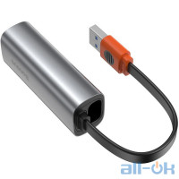 Адаптер Baseus RJ45 USB - Ethernet (CAHUB-AD0G) Dark Grey