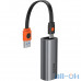 Адаптер Baseus Steel Cannon Series USB-A Bidirectional Gigabit LAN USB Type-C Adapter (CAHUB-AD0G) Dark Grey — інтернет магазин All-Ok. фото 1