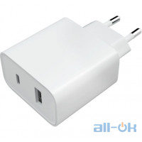 Мережевий зарядний пристрій Xiaomi Mi 33W Wall Charger (Type-A+Type-C) EU White (BHR4996GL)