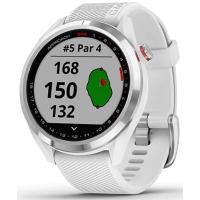 Смарт-годинник Garmin Approach S42 Polished Silver with White Band (010-02572-01)