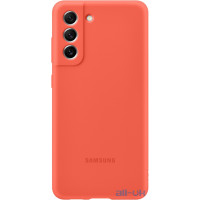 Чохол Samsung Silicone Cover для Samsung Galaxy S21 FE (EF-PG990TPEGRU) Dark Coral