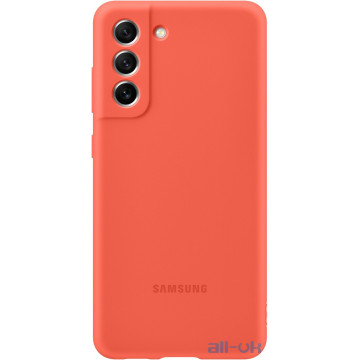 Чохол Samsung Silicone Cover для Samsung Galaxy S21 FE (EF-PG990TPEGRU) Dark Coral