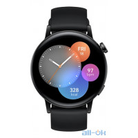 Смарт-годинник HUAWEI Watch GT 3 42mm Black Stainless Steel