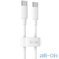 Кабель Cable Hoco X51 High-Power Type-C to Type-C (100W) White 1m