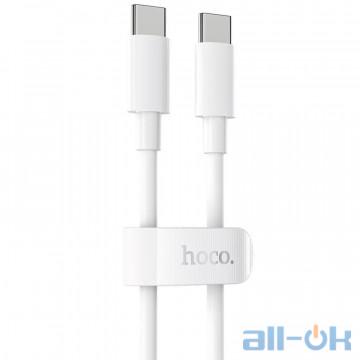Кабель Cable Hoco X51 High-Power Type-C to Type-C (100W) White 1m