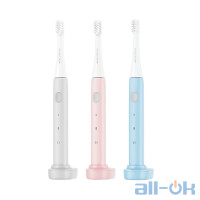 Набор электрических зубных щеток Xiaomi Inncap 3 шт. PT01 (Blue/Grey/Pink)