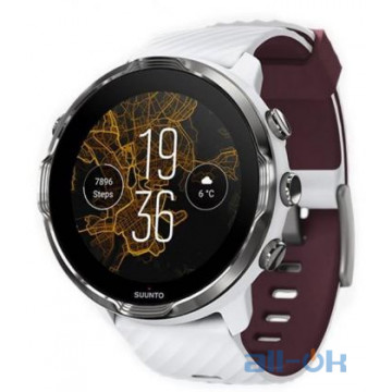 Смарт-годинник Suunto 7 White Burgundy (SS050380000)