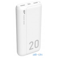 Зовнішній акумулятор Power Bank Silicon Power GS15 20000mAh White (SP20KMAPBKGS150W)