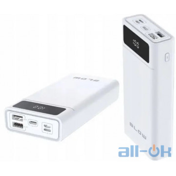 Зовнішній акумулятор Power Bank (40000mah) Blow PB40A USB-C 2xUSB White