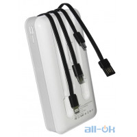 Зовнішній акумулятор Power Bank Temco PAL10-B 20000 mAh White