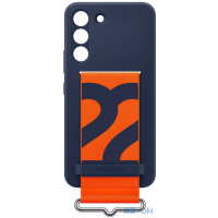 Чохол Samsung для Galaxy S22 Silicon with Strap Cover Navy (EF-GS901TNEGRU)