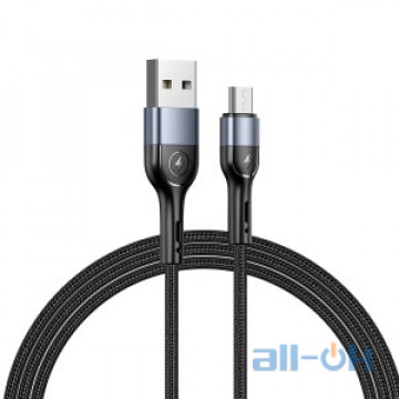 Кабель USAMS  Micro USB Aluminum Alloy Braided Data Cable US-SJ450 U55 |1m, 2A|