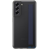 Чохол Samsung Clear Strap Cover для Samsung Galaxy S21 FE (EF-XG990CBEGRU) Dark Gray