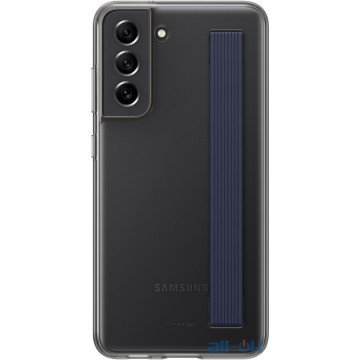 Чохол Samsung Clear Strap Cover для Samsung Galaxy S21 FE (EF-XG990CBEGRU) Dark Gray
