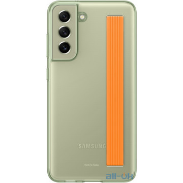 Чохол Samsung Clear Strap Cover для Samsung Galaxy S21 FE (EF-XG990CMEGRU) Olive Green 