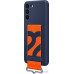 Чохол Samsung Silicone with Strap Cover для Samsung Galaxy S22 Plus (EF-GS906TNEGRU) Navy  — інтернет магазин All-Ok. фото 1