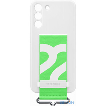 Чохол Samsung Silicone with Strap Cover для Samsung Galaxy S22 Plus (EF-GS906TWEGRU) White 
