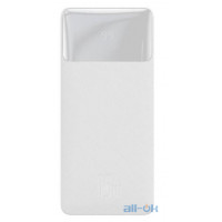 Зовнішній акумулятор Baseus PowerBank Bipow Digital Display Power Bank 10000mAh 15W White (PPDML-I02)