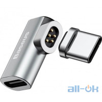 Перехідник Baseus Mini Magnetic Type-C Elbow Adapter Converter Gray (CATCX-0G)