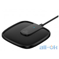 Бездротовий зарядний пристрій USAMS US-CD153 Ultra-thin Magnetic Fast Wireless Charger With Cable Black (CD153DZ01)