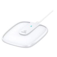 Бездротовий зарядний пристрій USAMS US-CD153 Ultra-thin Magnetic Fast Wireless Charger With Cable White (CD153DZ02)