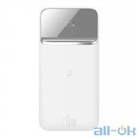 Зовнішній акумулятор MagSafe (10000mAh, 20W) Baseus Magnetic Wireless Fast Charging Power Bank 2022 Edition White (PPCX010102)