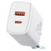 Мережевий зарядний пристрій Baseus Compact Quick Charger U+C 20W White (CCXJ-B02) — інтернет магазин All-Ok. фото 2