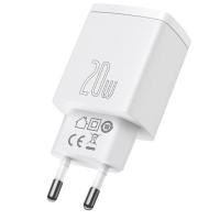 Мережевий зарядний пристрій Baseus Compact Quick Charger U+C 20W White (CCXJ-B02)