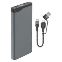 Зовнішній акумулятор Power bank 4Smarts VoltHub Pro 10000mAh 22.5W Black with Quick Charge, PD gunmetal