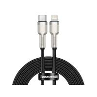 Кабель Lightning Baseus Lightning to USB Type-C Cafule Metal Data Cable PD 2m Black (CATLJK-B01)