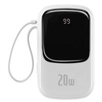 Зовнішній акумулятор (Power Bank) Baseus Qpow Digital Display Quick Charging Power Bank 20W 20000mAh White (PPQD-H02)