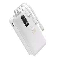Зовнішній акумулятор (Power Bank) PowerWay TX23 20000mAh (with cable) White 