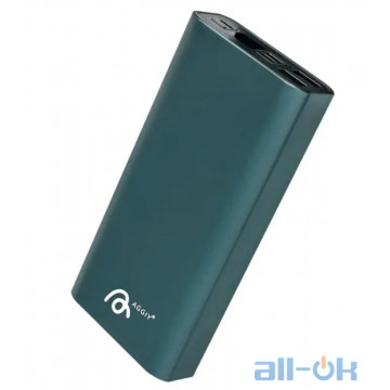 Зовнішній акумулятор (Power Bank) Aggiy AG-P2 QC3+PD 20W 20000 mAh Blue