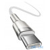 Кабель USB Type-C Baseus Cafule Metal Type-C to Type-C 1m White (CATJK-C02) — інтернет магазин All-Ok. фото 1