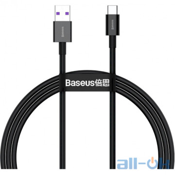 Кабель USB Type-C Baseus Superior Series Fast Charging Type-C 1m Black (CATYS-01)