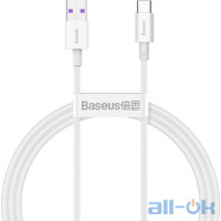 Кабель USB Type-C Baseus Superior Series Fast Charging Data Cable USB to Type-C 1m White (CATYS-02)