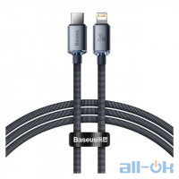 Кабель Lightning Baseus USB-C to Lightning Crystal Shine 20W 1.2m Black (CAJY000201)