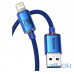 Кабель Lightning Baseus Crystal Shine Series Fast Charging Data Cable USB to Lightning 1.2m Blue (CAJY000003) — інтернет магазин All-Ok. фото 2
