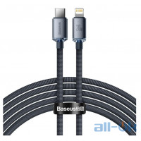 Кабель Lightning Baseus USB Type-C to Lightning Crystal Shine Series 20W 2m Black (CAJY000301)