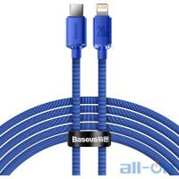 Кабель Lightning Baseus Crystal Shine Series Fast Charging Data Cable Type-C to Lightning 2m Blue (CAJY000303)
