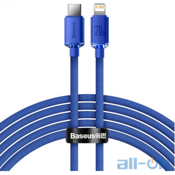 Кабель Lightning Baseus Crystal Shine Series Fast Charging Data Cable Type-C to Lightning 2m Blue (CAJY000303)