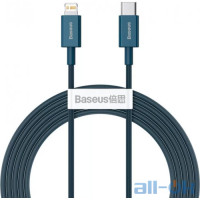 Кабель Lightning Baseus Superior Series Fast Charging Data Cable Type-C to Lightning PD 20W 1m Blue (CATLYS-A03) 